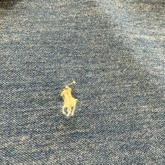 Polo Ralph Lauren Polo Shirt Men XL Classic Fit Short Sleeve Cotton Heather Blue - Picture 5 of 11